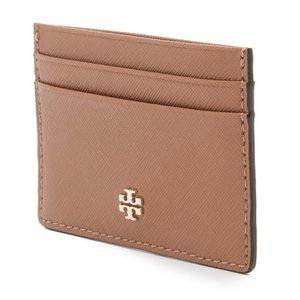 Tory Burch Emerson Card Case Tigers Eye